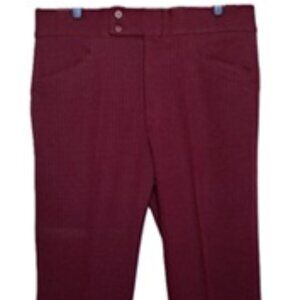 Mens Vtg 70 Double Knit Polyester Pants 34 W